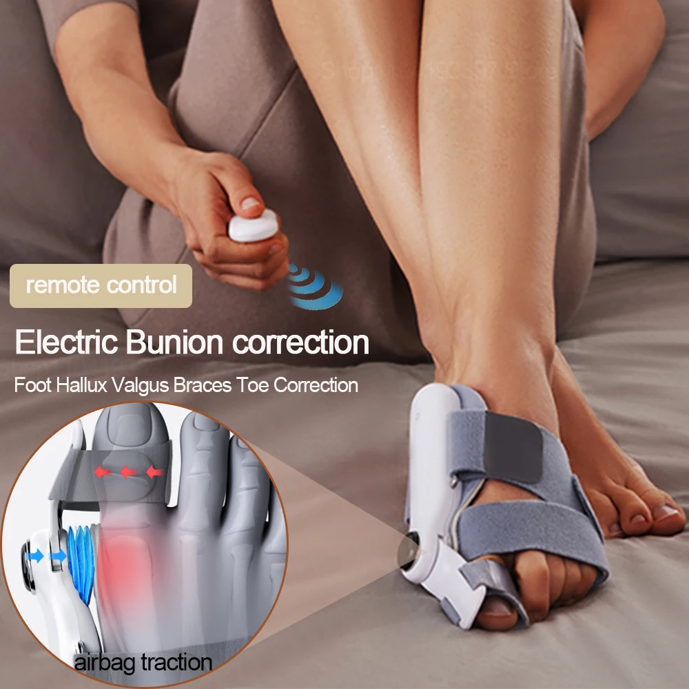 Electric Bunion Corrector Airbag traction vibration massage Foot Hallux Valgus Braces Toe Separator Straightener Toe Correction