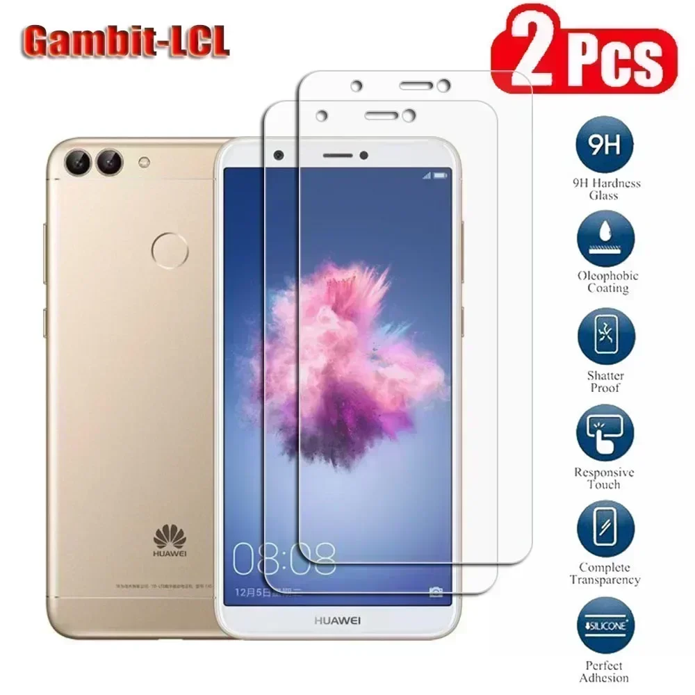 

2PCS Original Protective Tempered Glass For Huawei P Smart 5.65" PSmart 2017 FIG-LX1 LA1 Screen Protective Protector Cover Film