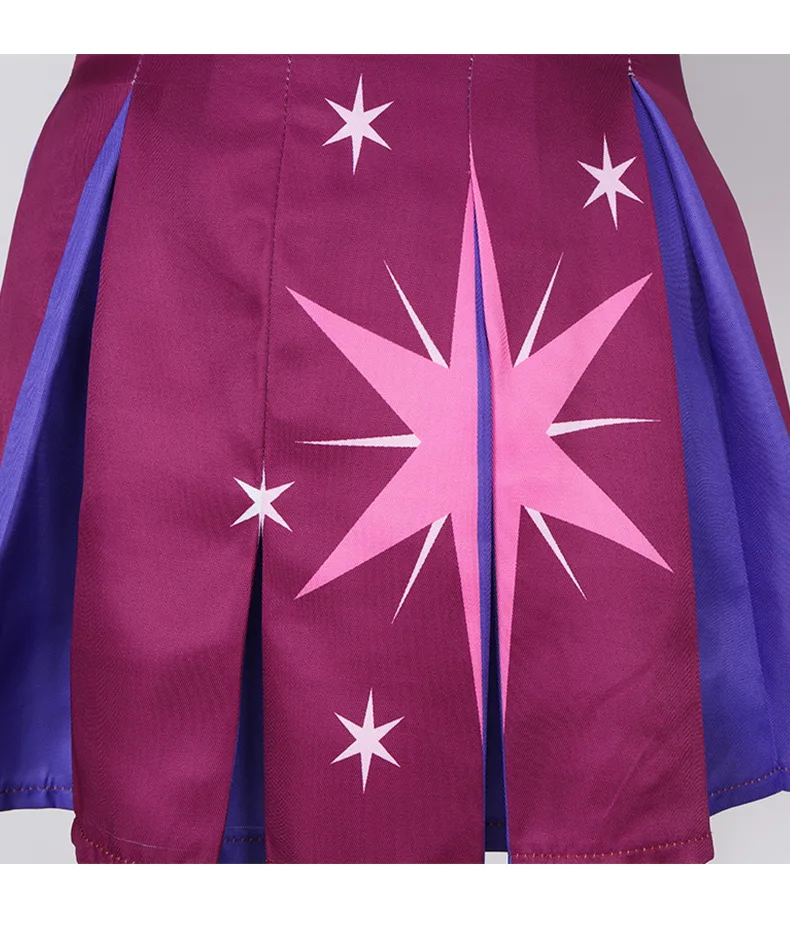 أزياء تنكرية لامعة الشفق، فستان موحد، قميص بحار، فستان قصير، مجموعة ملابس حفلات الهالوين للفتيات