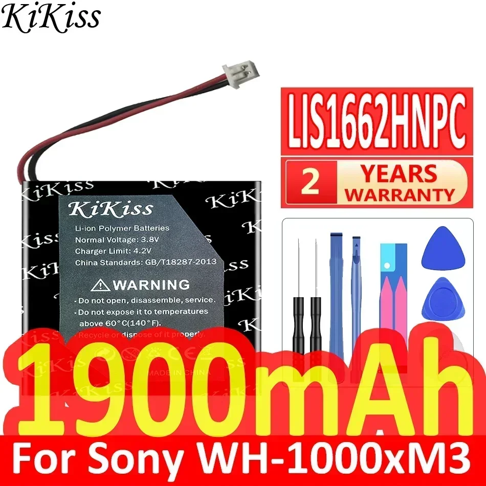 KiKiss Battery 1900mAh SP 624038 LIS1662HNPC (WH-1000xM3) For Sony WH-1000xM3 WH-1000MX4 WH-CH710N/B WH-XB900 WH-XB900N WH-XB910