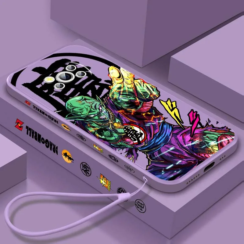 

Art Goku Dragon Ball Cool Phone Case For Xiaomi Mi Poco X7 X6 X5 X4 X3 M7 M6 M5s M5 M4 M3 F7 F5 F4 Pro 5G Liquid Left Rope