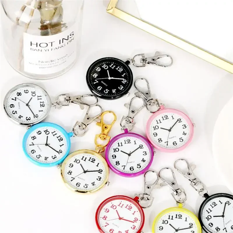 

New Arrival Pocket Watches Minimalist Quartz Nurse Watch For Unisex Women Mens Nurse Doctor Key Buckle Pendant Watch Wholesale