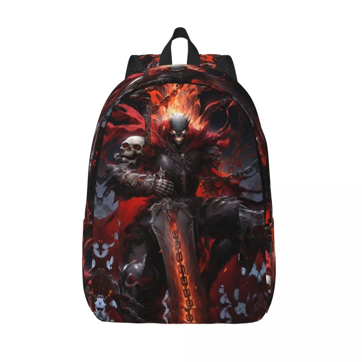 Custom The Wrath Of God Wallpaper Canvas Backpacks Women Men Fashion Bookbag for School College Ghost Rider Bags