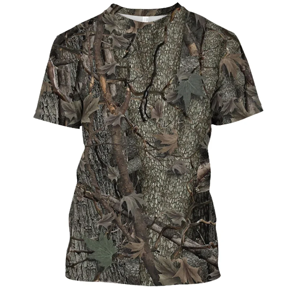 

Jungle Camouflage 3D Printed Pretender Summer New Fashion Casual Men Short Sleeve Round Neck Oversized Loose Comfortable T-shirt