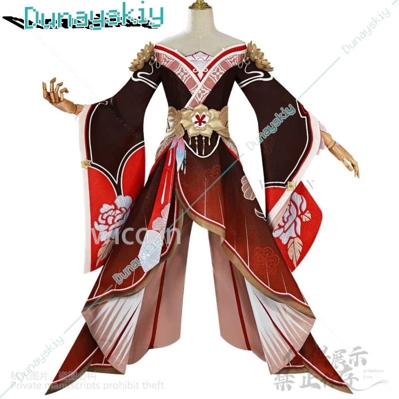 Honkai Star Rail Cosplay Costume pour femme, jeu d'anime, Fugue, longue robe, style chinois, Lolita Cos, chaussures, perruques, Halloween, personnalisé