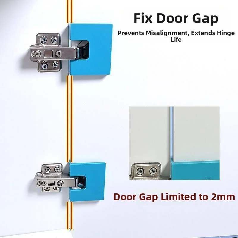 Quick Install Hinge Positioning Tool For Kitchen Cabinet Doors 2mm Gap Alignment Magnetic Clip Set Hinge Mounting Plate