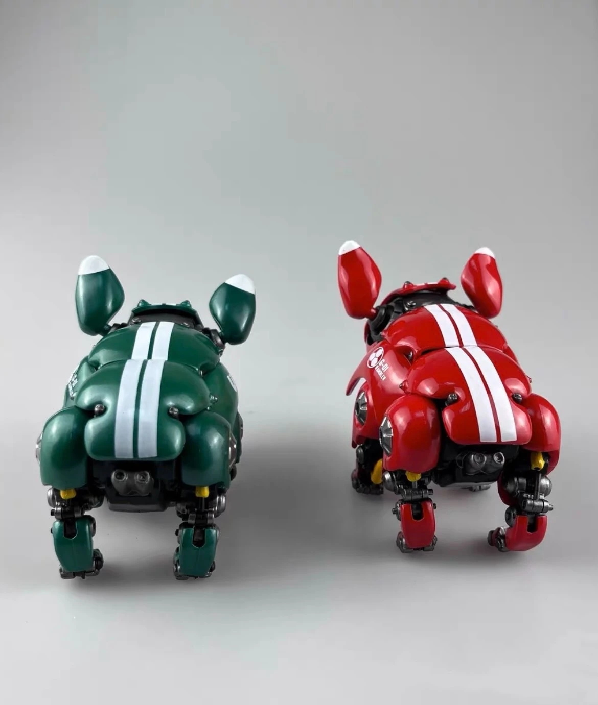 【Grote kortingen】KO HWJ RAMBLER Mechanische Bulldog Rood Groen Kleur Robot Hond KO Versie Decoratie Action Figure