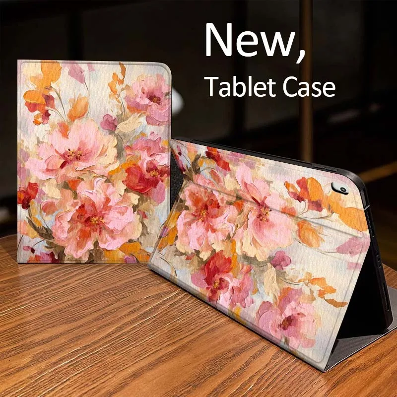 

Colorful Flower Bouquet For iPad Pro mini Air 1 2 4 3 5 6 7 8gen 9gen 11 M2 M3 M4 6th 7th 10th 11th Gen 2025 Tablet Case