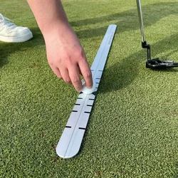 Golf Putter Straight Ruler Aluminum Golf Practice Aid Putting Alignment Rail For Beginners And Professional Training Golfers