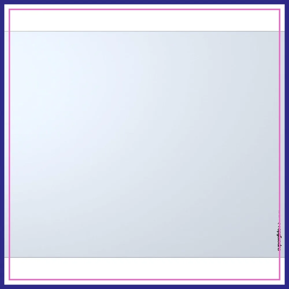 

Alumino-Silicate Glass Gaming Mouse Pad 16.5x13in Anti-Slip Silicone Base L White