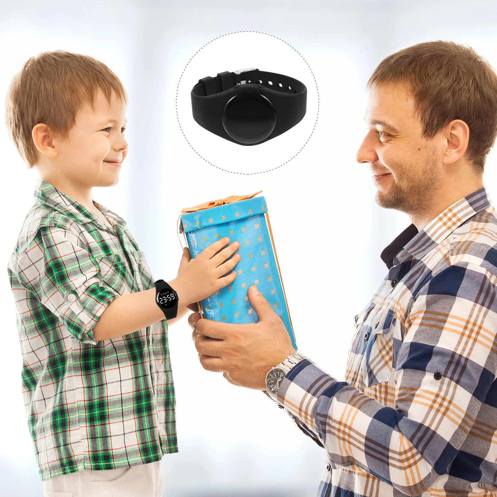 1Pcs Children Sports Watch Lightweight Silicone Waterproof Kids Smartwatch Health Monitor Multi-Sports Fitness Bracelet