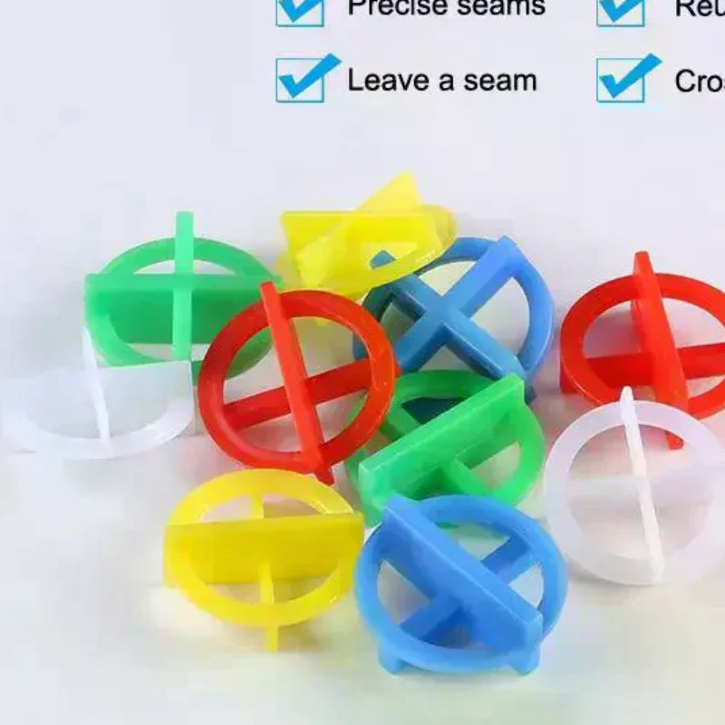 00Pcs Tile Leveling System Clips Spacers Wedge Floor Wall Installation Plastic 1-3mm