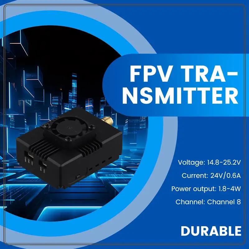 Надежный-для Caddxfpv 1.2G 1.3G 4W VTX 4000Mw 1.8-4W 8CH FPV аудио-видео передатчик для RC самолета дальнего действия, для Caddxf