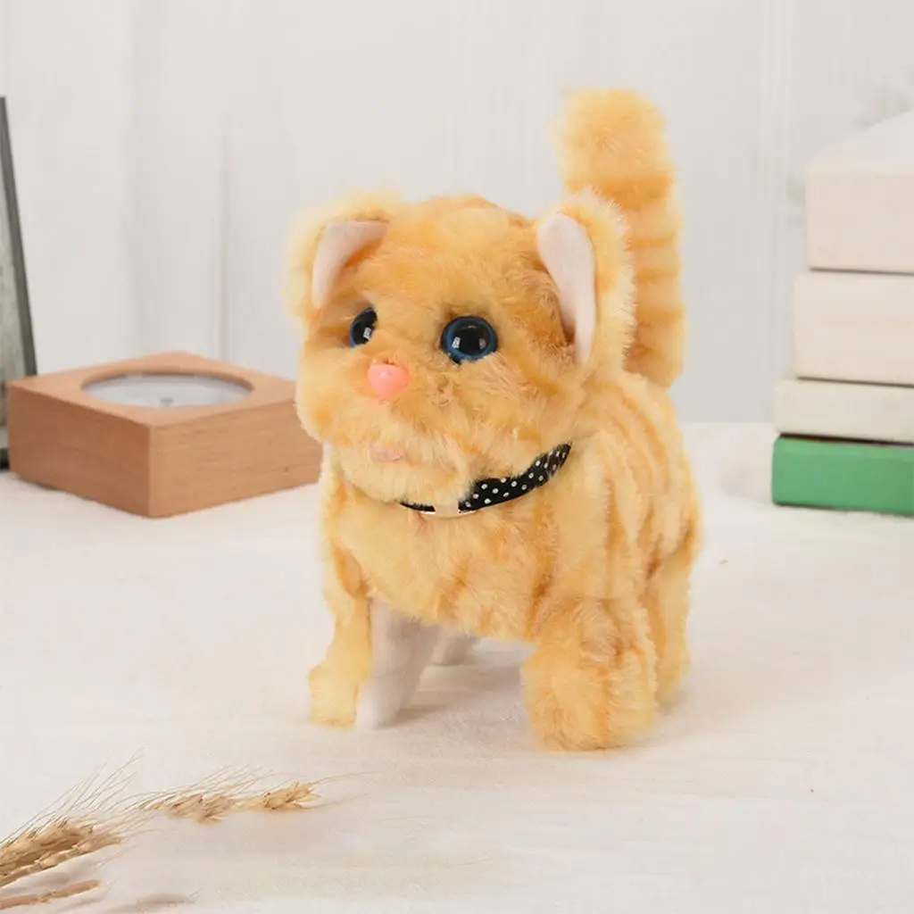 Robot de marche à piles pour enfants, jouet en peluche interactif pour animaux de compagnie, cadeau de noël