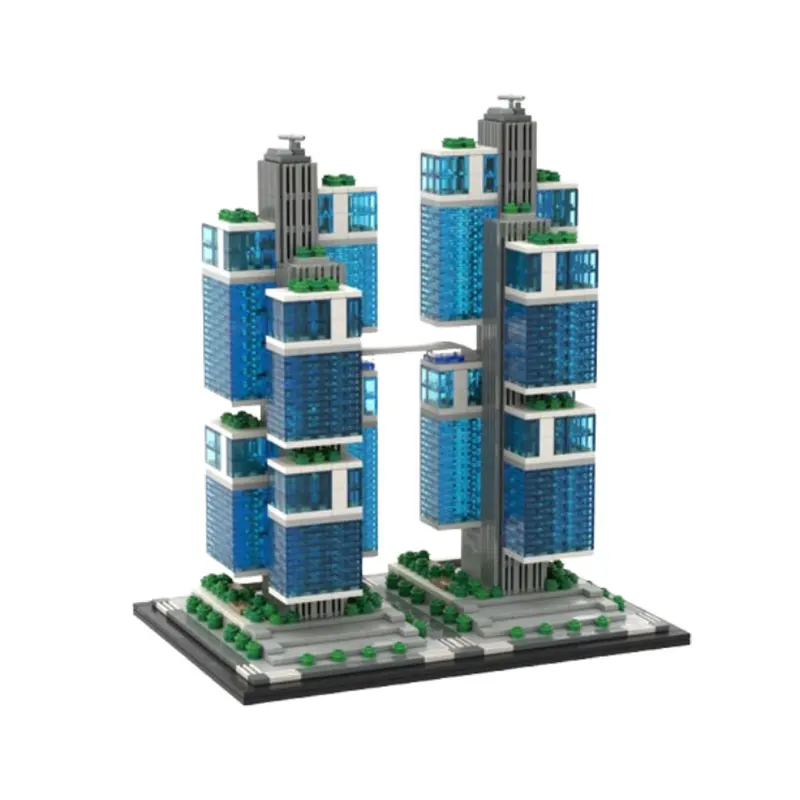 Spot MOC-2749pcs Street View Architectuur DIY Kleine Deeltjes Assemblage Bouwstenen Puzzel Speelgoed Model Cadeauset Ornament