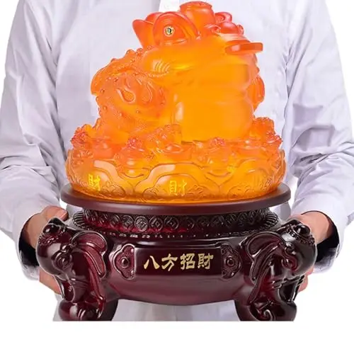 Money Frog Lucky Money Toad China Style Fengshui Wealth Lucky Statue Figurine Decoration
