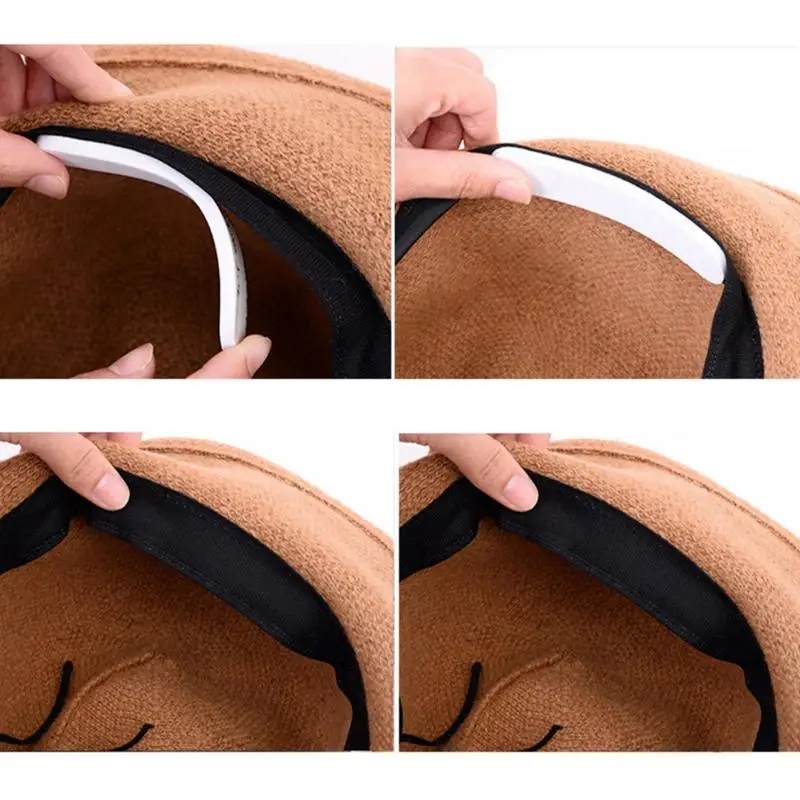 Hat Invisible Sweat Absorber Liner Pads Summer Baseball Hat Anti-dirty Absorbing Sweat Sweatband Hat Size Reducer Strip Stickers