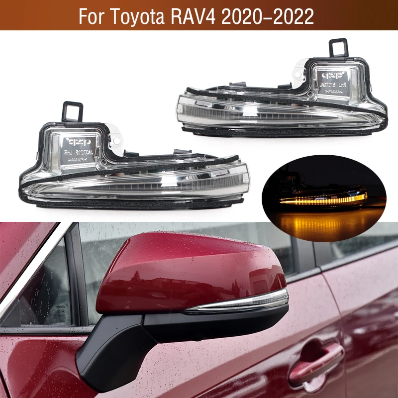 

Car Outside Rearview Door Side Mirror Turn Signal Light Indicator Lamp For Toyota RAV4 RAV 4 2020 2021 2022