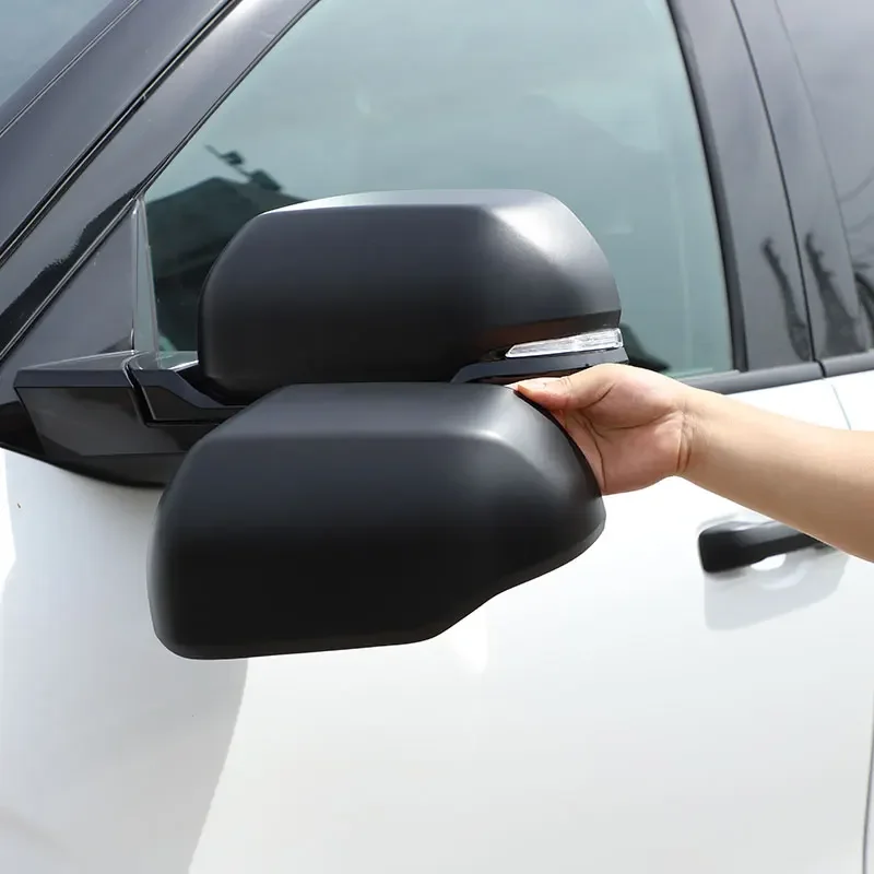 

For Toyota Tundra Sequoia 2022-2025 ABS Carbon Fiber Car Side Rearview Mirror Cap Cover Trim Stickers Car Accessories