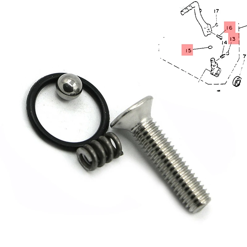 1987 - 2006 For Yamaha Banshee YFZ 350 YFZ350 Kickstarter Kick Starter Lever Kicker Rebuild Spring Ball O-ring Kit