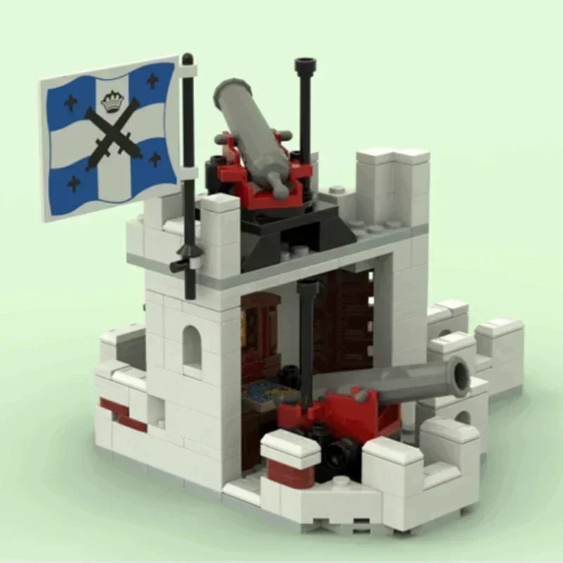 

Moc Building Bricks Military Castle Model Eldorado Fortress 2nd Floor Technology Modular Blocks Gift Christmas Toys DIY Assembly
