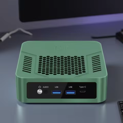 Topton Solid Office Mini PC AMD Ryzen 9 6900HX R7 7840HS 6800H ES USB4.0 Dual LAN 2xDDR5 Windows 11 Pro Nuc Gamer Computer WiFi6