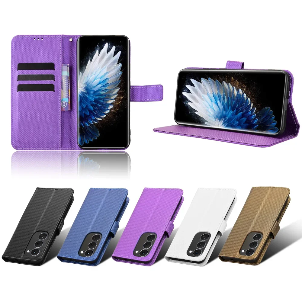 

For Tecno Spark 40 Pro Plus 4G Flip Case Texture Leather Magnetic Holder Wallet Back Cover For Tecno Spark 40 Pro Plus 4G Shell