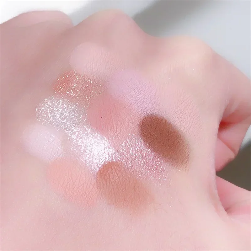 Paleta Love Highlighting Eyeshadow Blush, Cosmético Profissional Multiuso, Pigmento Mineral em Pó, Prato de Maquiagem, 12 Cores