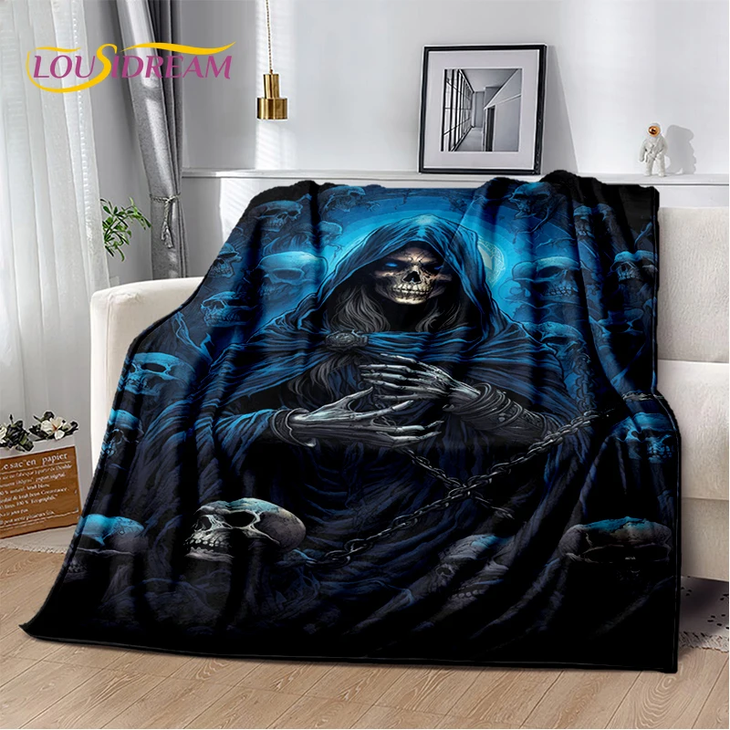 20 Style Gothic Horror Character Skull Ghost Spirit Soft Blanket,Soft Throw Blanket for Home Bedroom Bed Sofa Picnic Travel Gift