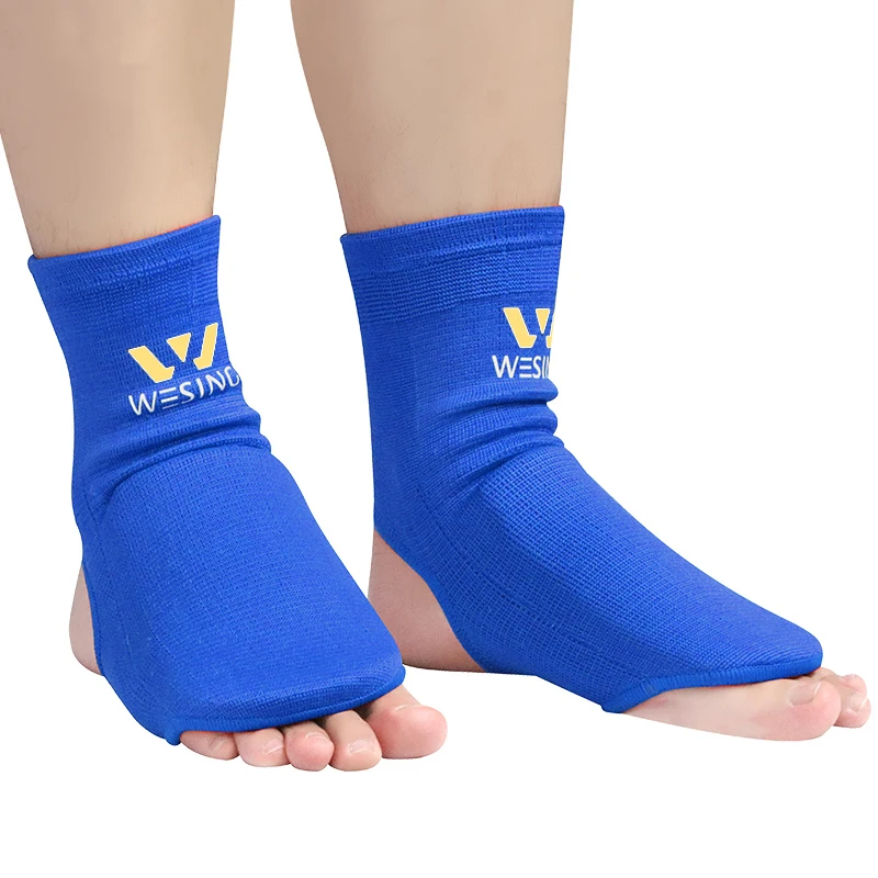 Wesing Cotton Instep Feet Guard MMA Sparring Sanda Boxing Taekwondo Muay Thai Karate Foot Ankle Brace DEO