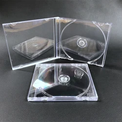 Transparent Plastic Single Piece Disc Case CD Case Thickened CD DVD Disc Box Storage Organizer Box Album Box Cases