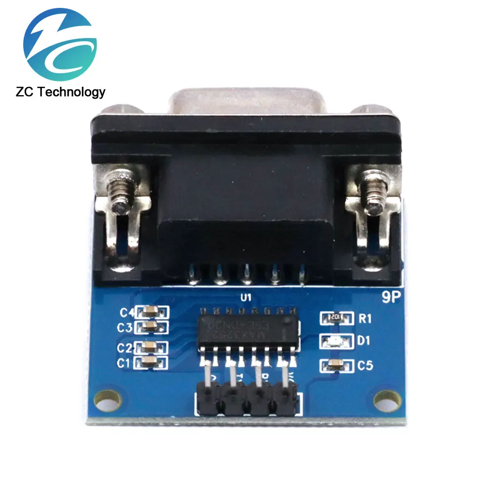 MAX3232 RS232 to TTL Serial Port Converter Module DB9 Connector MAX232 For Arduino