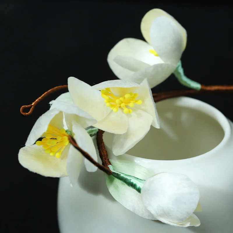 Chinese stijl echte zijde fluwelen bloem zachte haarspeld nieuwe accessoires vintage cheongsam ornament