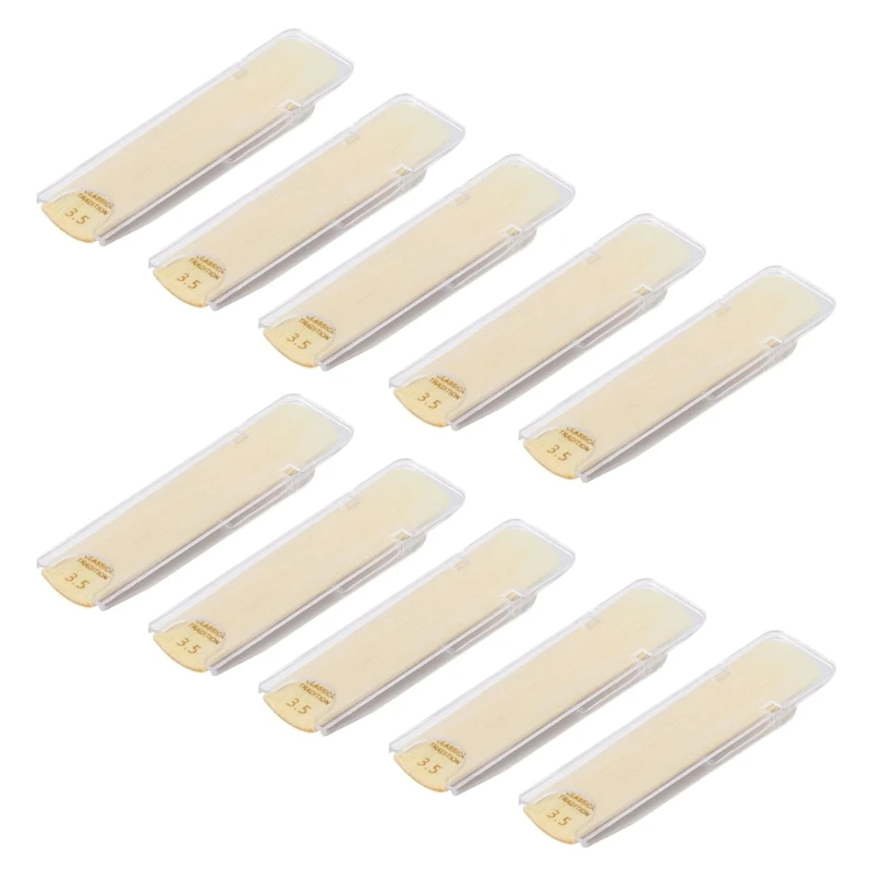 10pcs Traditional Reeds Clarinet 1.0 1.5 2.0 2.5 3.5 Strength Clarinet Reeds Wind Instrument Accessories