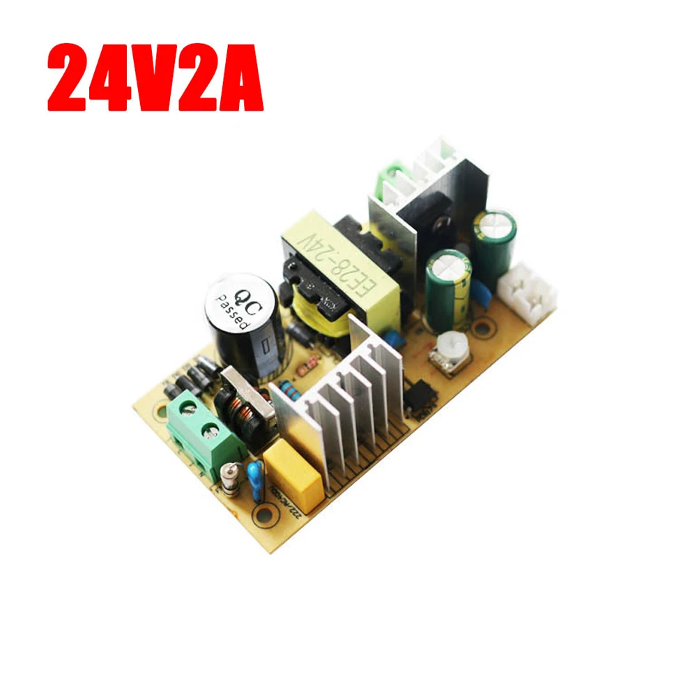 

DC24V 2A Switching Power Supply Board AC-DC Converter AC110-240V to 12V Buck Power Supply Module 50W Step Down Power Bare Board