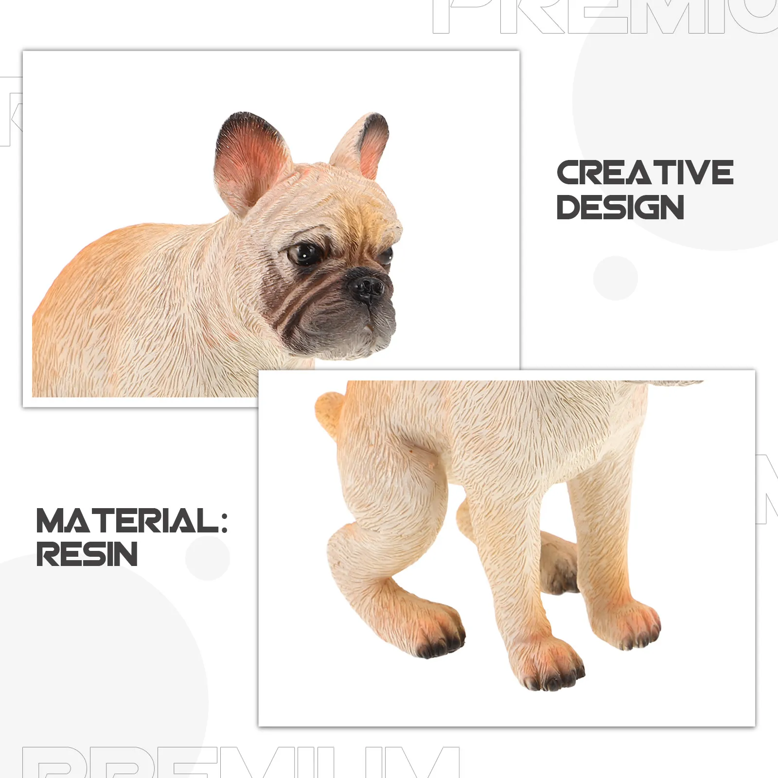 1Set Dog Resin Statue For Funny Home Decor Dog Pooping Ornament Living Room Entryway Office