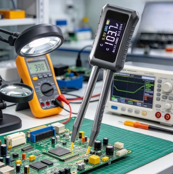 High Precision Digital Smart Tweezers, ESR LCR Tester, Capacitance Resistance Inductance Multimeter
