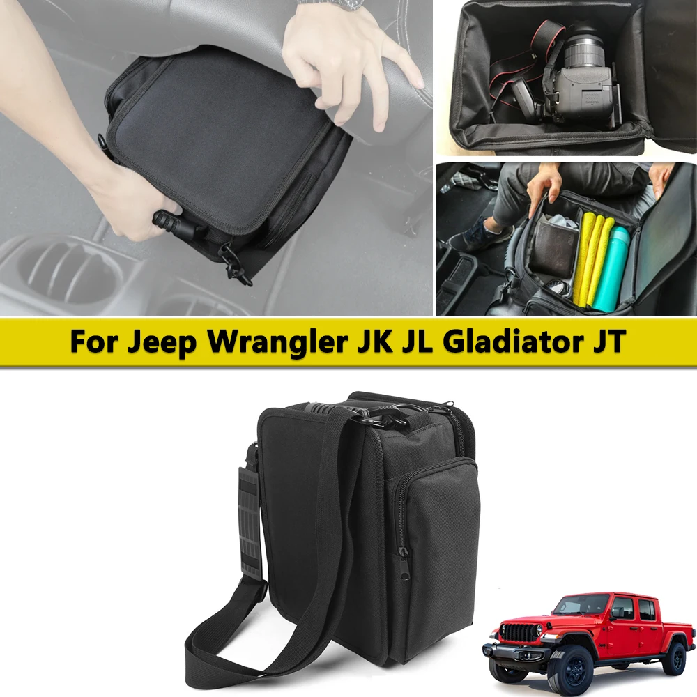 Wrangler Torba do przechowywania pod siedzeniem Pasuje do Jeep 2007-2023 JK JL JLU Sports Rubicon Gladiator JT Schowek na tylne siedzenie Organizer Box
