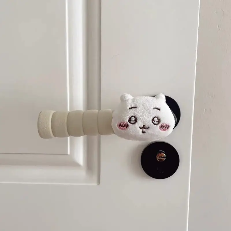 Chiikawa,Hachiware,Usagi Cute Cartoon Doorknob Cover, Anti-Collision Anti-Static Doll Protector For Kids Room  In Stock