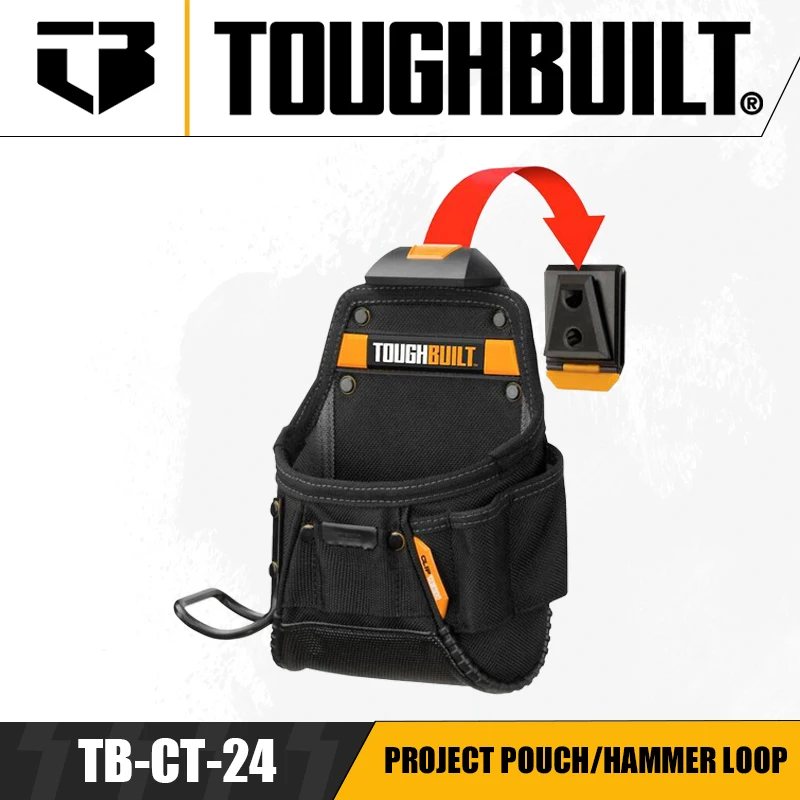 

Многофункциональная сумка для инструментов TOUGHBUILT для работы с водой, электричеством и деревом, утолщенная, износостойкая, с быстрым креплением на пояс, модель TB-CT-24