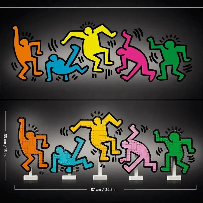 Keith – figurines dansantes d'art créatif, blocs de construction, briques à assembler créatives, jouets pour enfants, cadeaux d'anniversaire, nouvelle collection