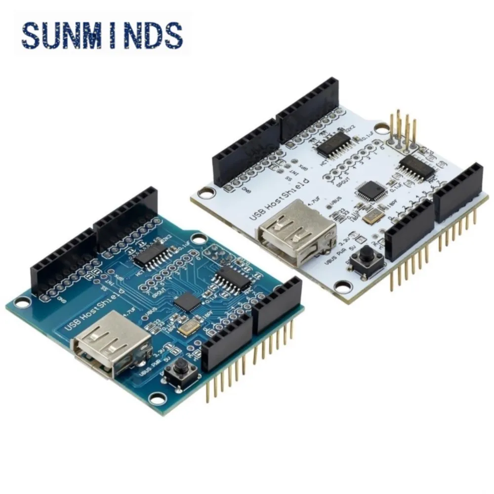 1pcs USB Host Shield 2.0 for Arduino For UNO MEGA ADK Compatible for Android ADK DIY Electronic Module Board