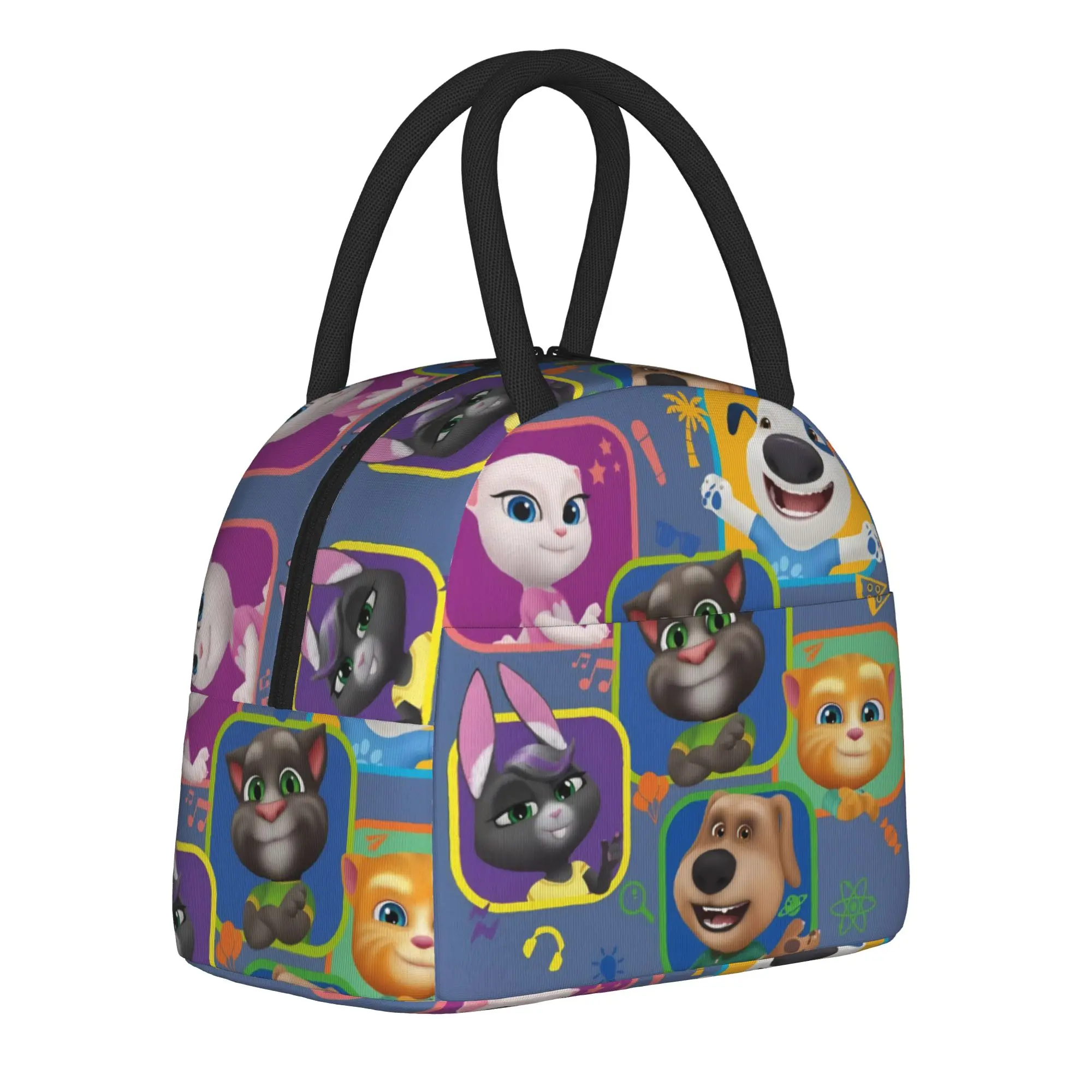 T-Talking T-Tom And F-Friends Product Insulated Lunch Bag For School  Food Container Portable Cooler Thermal Bento Box