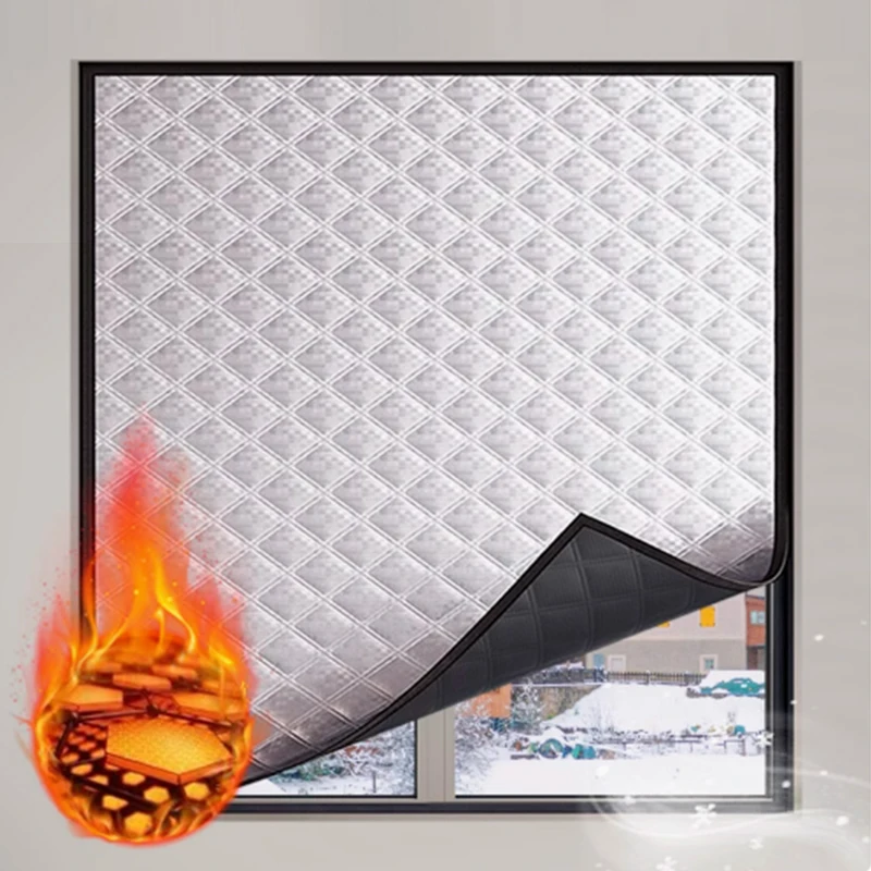 ستائر قطنية مقاومة للماء والرياح، ستائر مظلة للنافذة، ختم الشتاء، طبقة مقاومة للبرد والصقيع #2