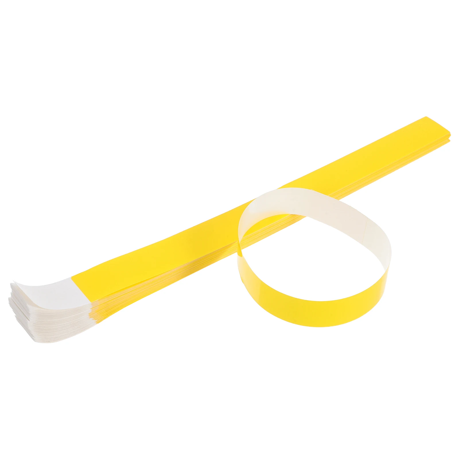 

100 Pcs Pet Tag Collar Dog Name Id Band Diy Yellow Adjustable Puppy Collars Newborn Cat Tags Bone Identification