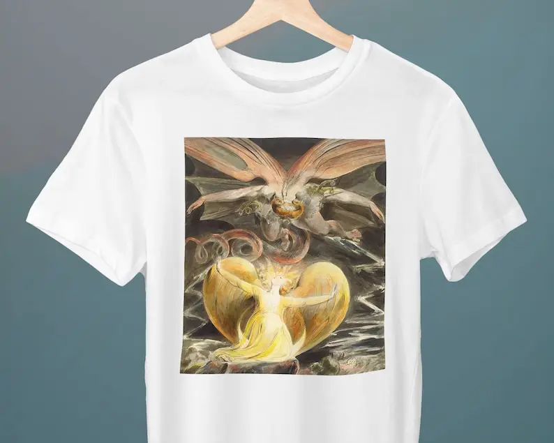 

The Great Red Dragon and the Woman Clothed with the Sun, William Blake, Unisex T-Shirt, Art T-Shirt,