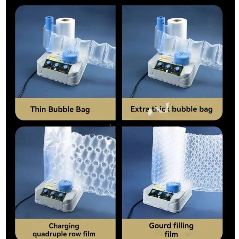

Hulu Film Inflator Filling Bubble Film Packaging Machine Express Shockproof Bubble Bag Packaging Machine Buffer Air Cushion Infl