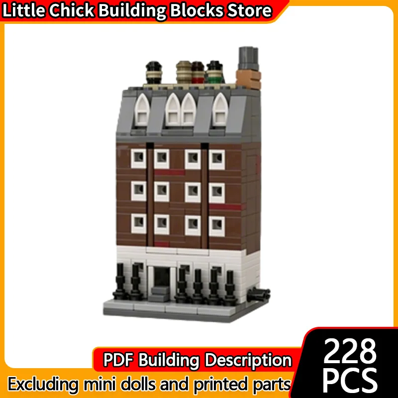 

City Street View Model MOC Building Bricks London Recording Studio Modular Technology Children Holiday Gifts Assemble Toys Suit