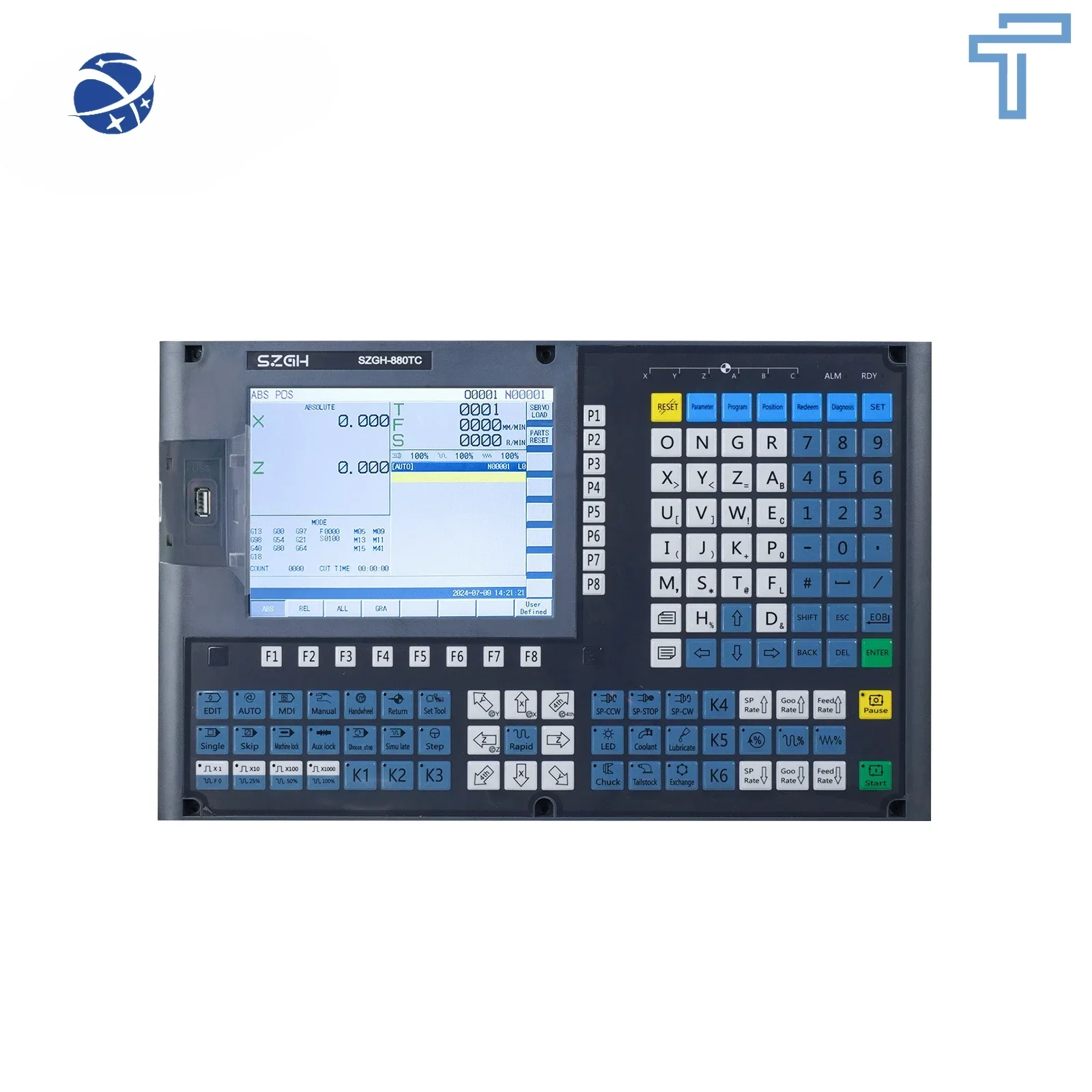 Economy SZGH New Product R&D CNC Controller 2axis Lathe  Full Closed-loop Control Lathe Turning Center Controller