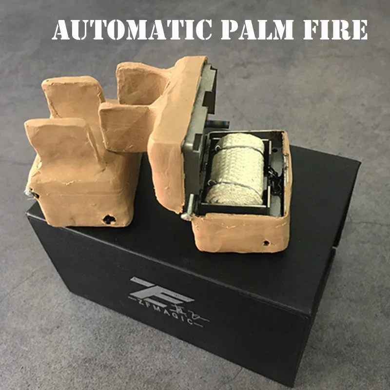 Automatic Palm Fire Produce Flame Magia Gimmick Stage Street Illusions Props Magic Tricks for Professional Magicians Magic Fire